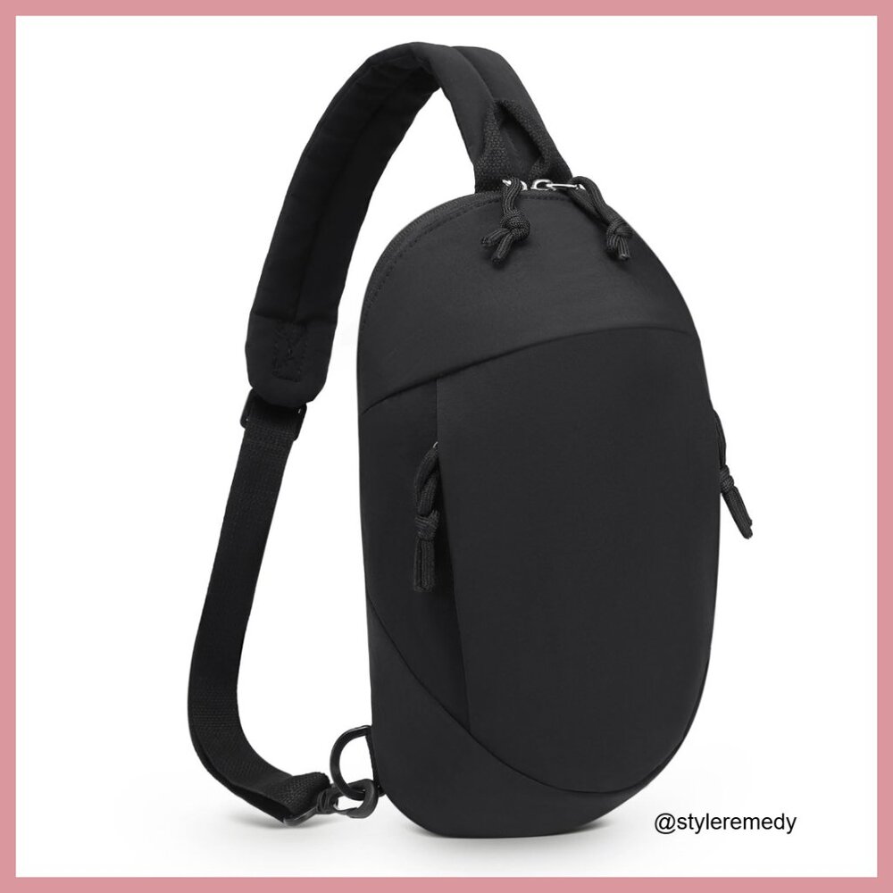 Polyester Rfid Blocking Sling Bag Convertible Cro… - image 1